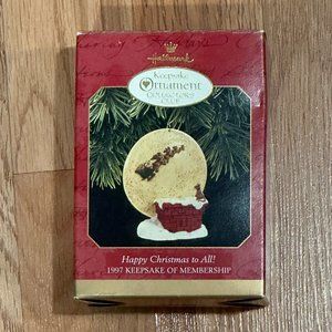 Hallmark Christmas Ornament 1997 Merry Christmas To All Light Clip Mouse